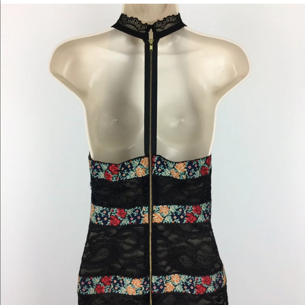 Free People Black Halter Sheath Dress Size 4 - Picture 8 of 10